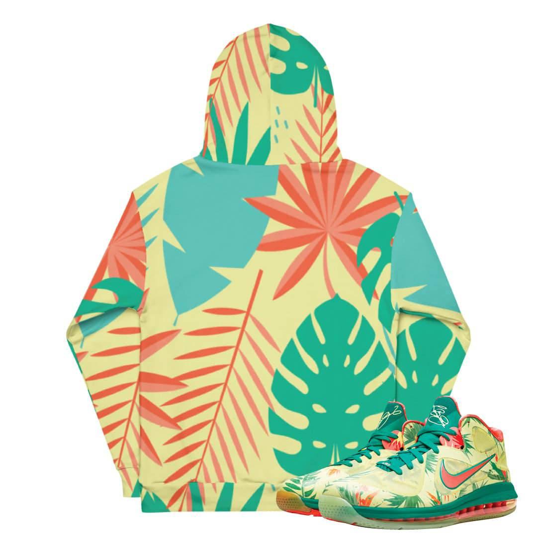Lebronald Palmer Lebron 9 Arnold Palmer Floral Hoody - Sneaker Tees to match Air Jordan Sneakers