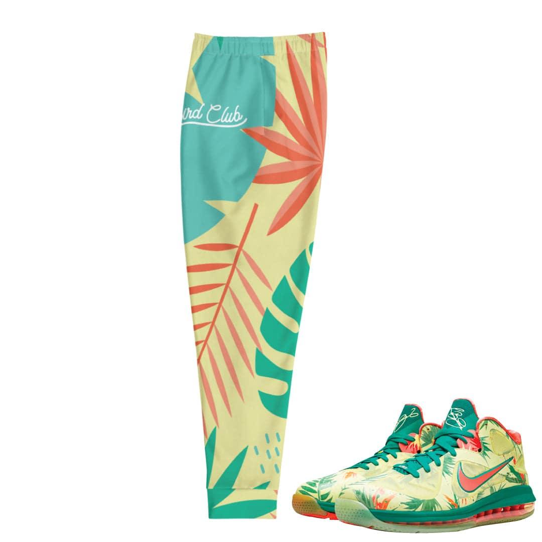 Lebronald Palmer Lebron 9 Arnold Palmer Floral Jogger - Sneaker Tees to match Air Jordan Sneakers