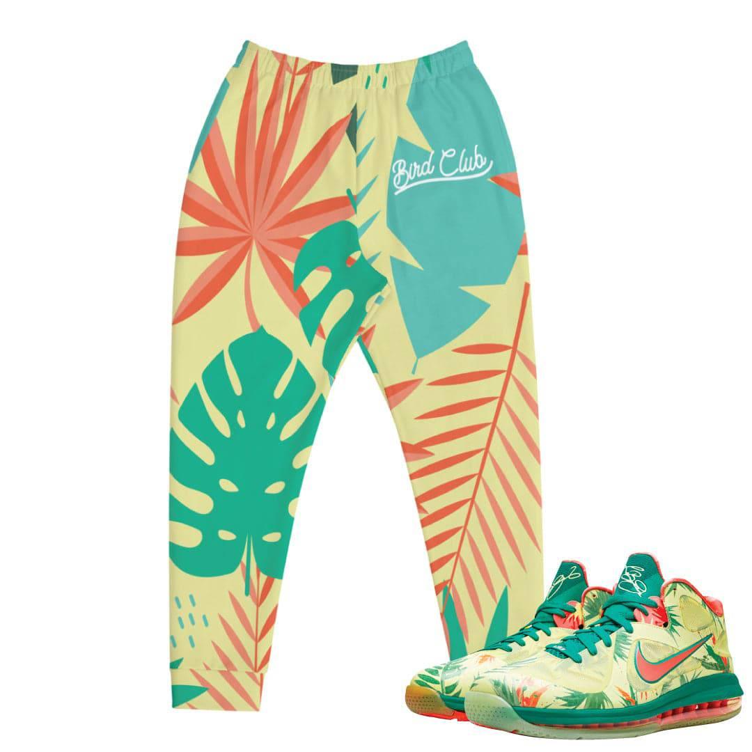Lebronald Palmer Lebron 9 Arnold Palmer Floral Jogger - Sneaker Tees to match Air Jordan Sneakers