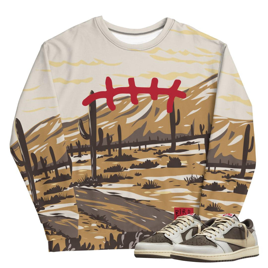 Reverse Mocha Travis Scott sweatshirt - Sneaker Tees to match Air Jordan Sneakers