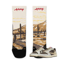 Reverse Mocha Travis Scott Socks - Sneaker Tees to match Air Jordan Sneakers