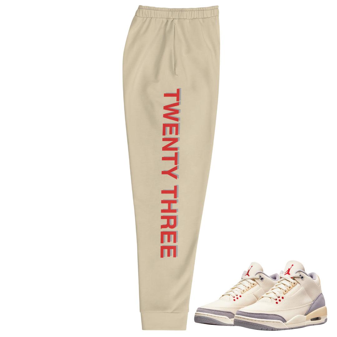 Retro 3 "Muslin" Joggers - Sneaker Tees to match Air Jordan Sneakers