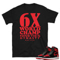 Retro 1 OG Bred Patent 6X Shirt - Sneaker Tees to match Air Jordan Sneakers