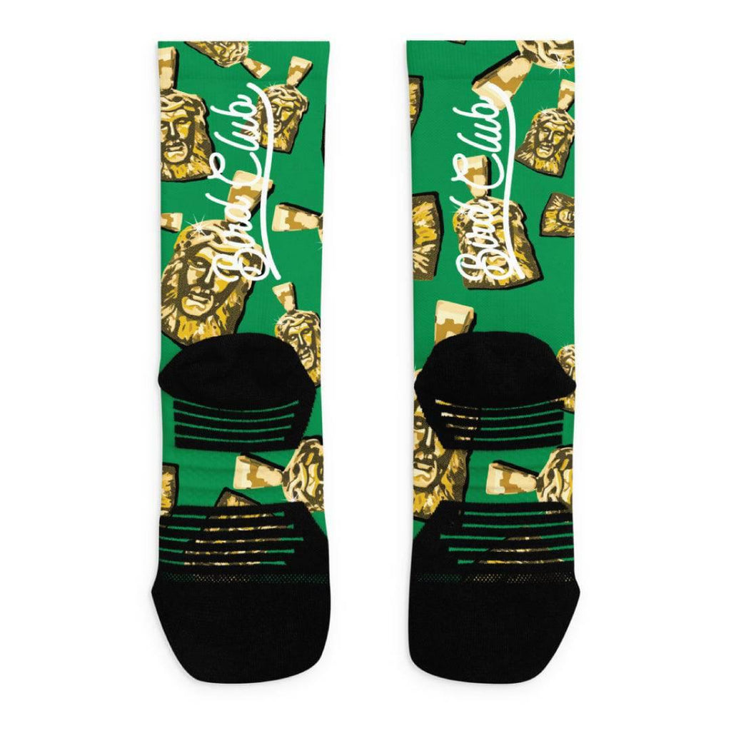 Retro 3 Pine Green Socks - Sneaker Tees to match Air Jordan Sneakers