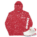Retro 6 Red Oreo Hoodie - Sneaker Tees to match Air Jordan Sneakers