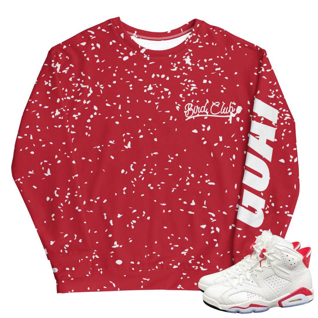 Retro 6 Red Oreo Sweatshirt - Sneaker Tees to match Air Jordan Sneakers