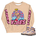 Retro 7 "Saphire/Shimmer" Crewneck - Sneaker Tees to match Air Jordan Sneakers