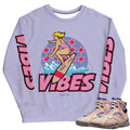 Retro 7 "Saphire/Shimmer" Crewneck - Sneaker Tees to match Air Jordan Sneakers
