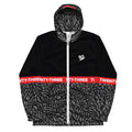 Black Crackle Water Resistant Sneaker Windbreaker - Sneaker Tees to match Air Jordan Sneakers