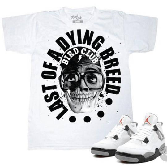 Retro 4 Cement shirt - Sneaker Tees to match Air Jordan Sneakers
