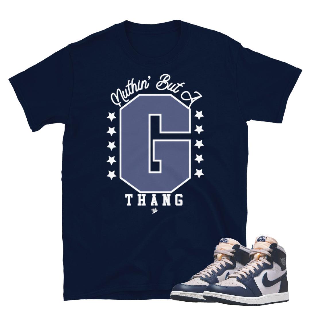 Retro 1 High 85 Georgetown Shirt - Sneaker Tees to match Air Jordan Sneakers