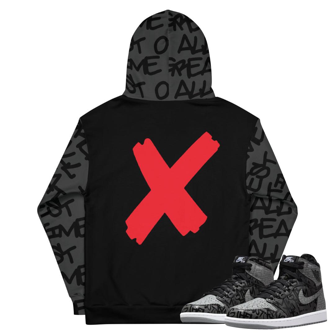 Retro 1 "Rebellionaire" Hoodie - Sneaker Tees to match Air Jordan Sneakers