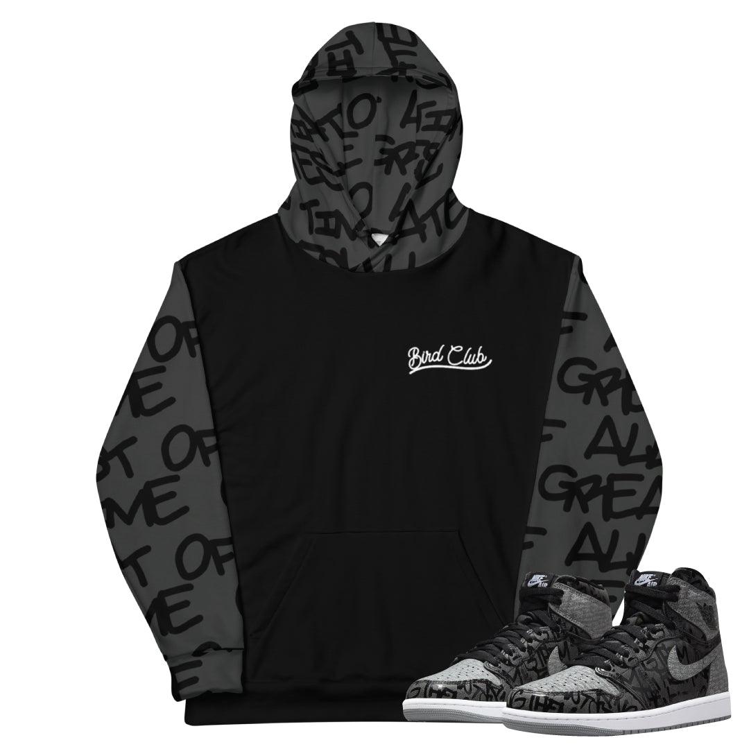 Retro 1 "Rebellionaire" Hoodie - Sneaker Tees to match Air Jordan Sneakers
