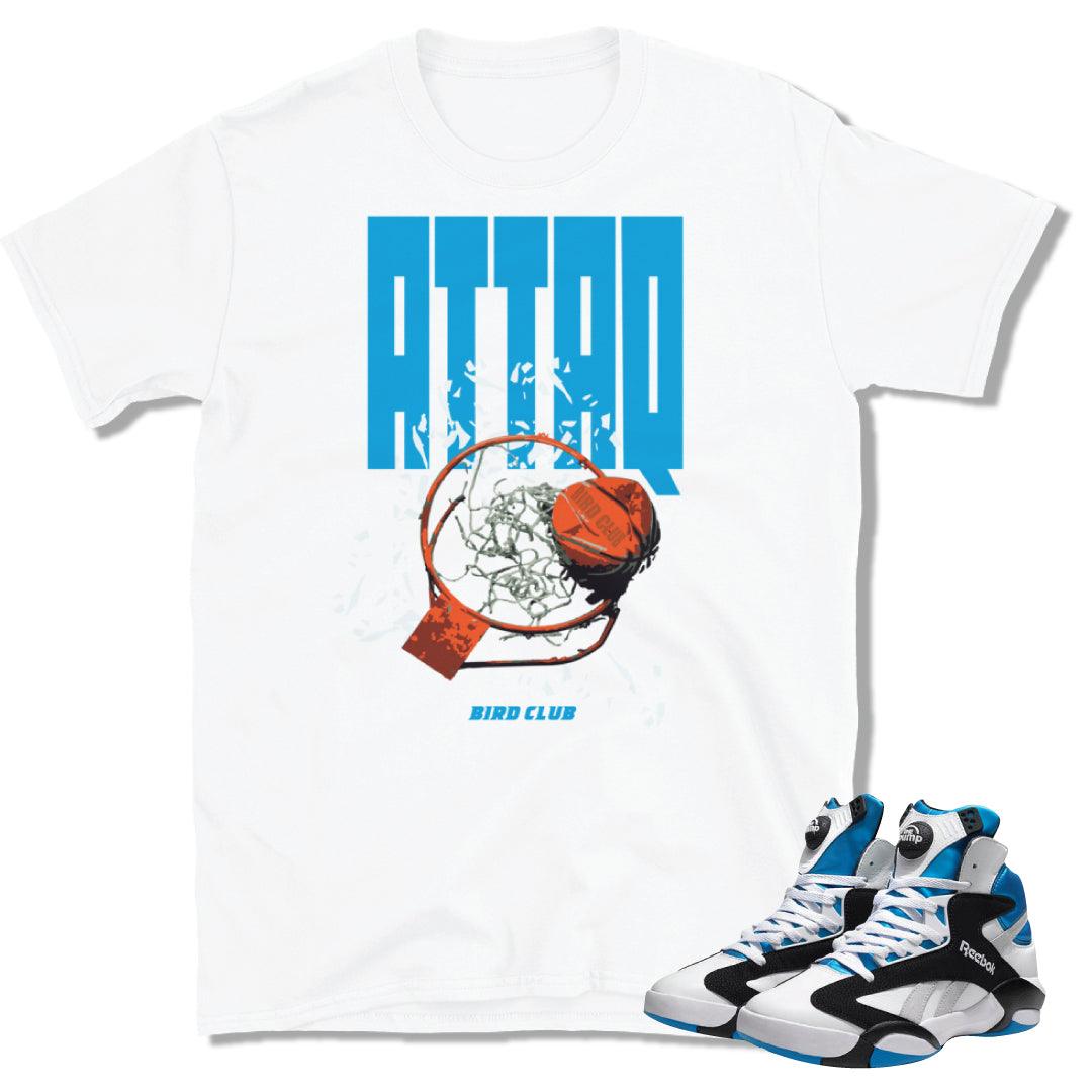 Shaq Attaq "Rim Breaking" Shirt - Sneaker Tees to match Air Jordan Sneakers